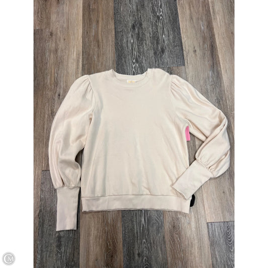 Top Long Sleeve By Nation In Cream, Size: Xs