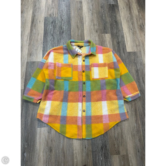 Jacket Shirt By Davi & Dani In Multi-colored, Size: 2x