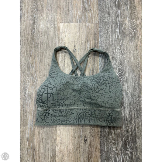Athletic Bra By Lululemon In Green, Size: Xs