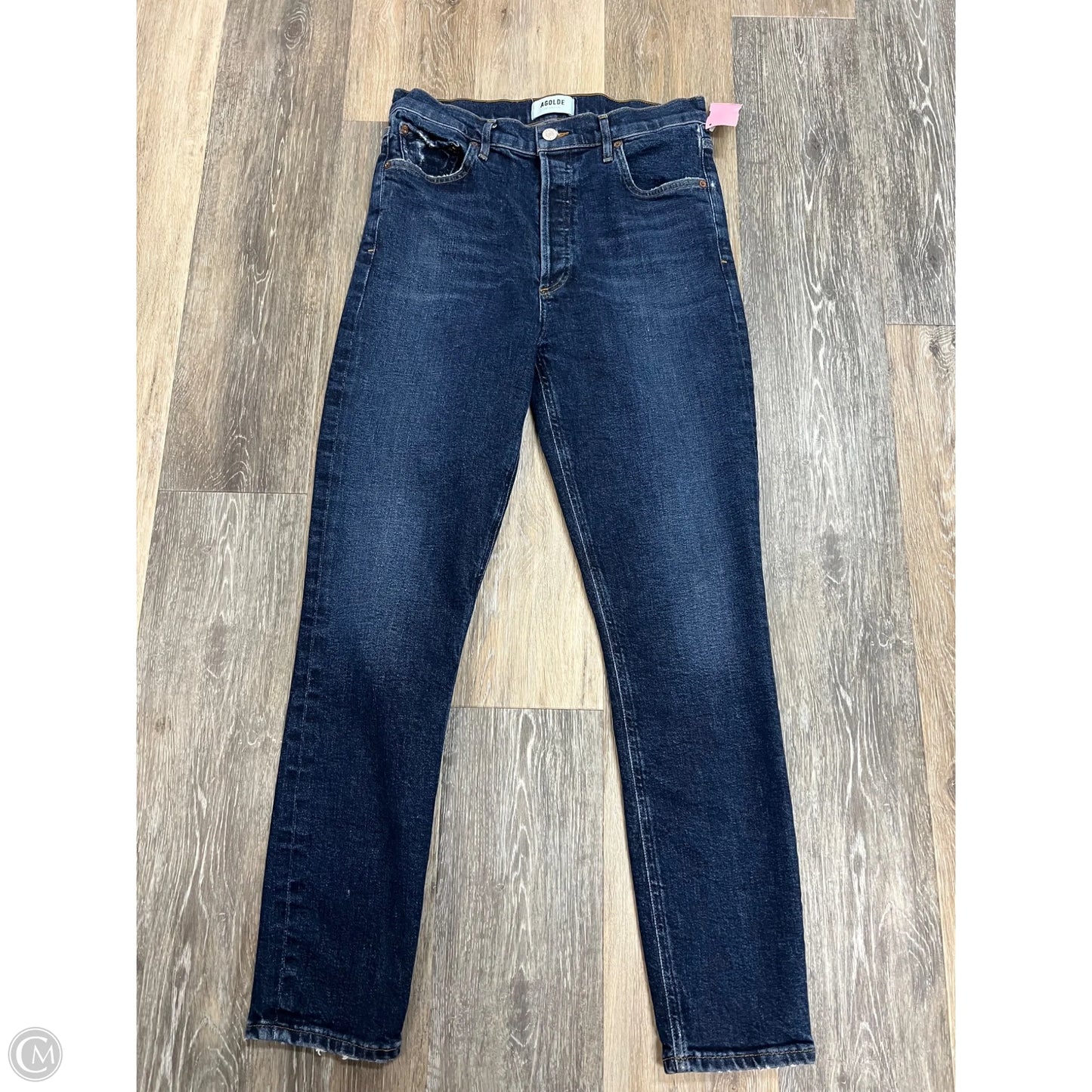 Jeans Skinny By Agolde In Blue Denim, Size: 2/26