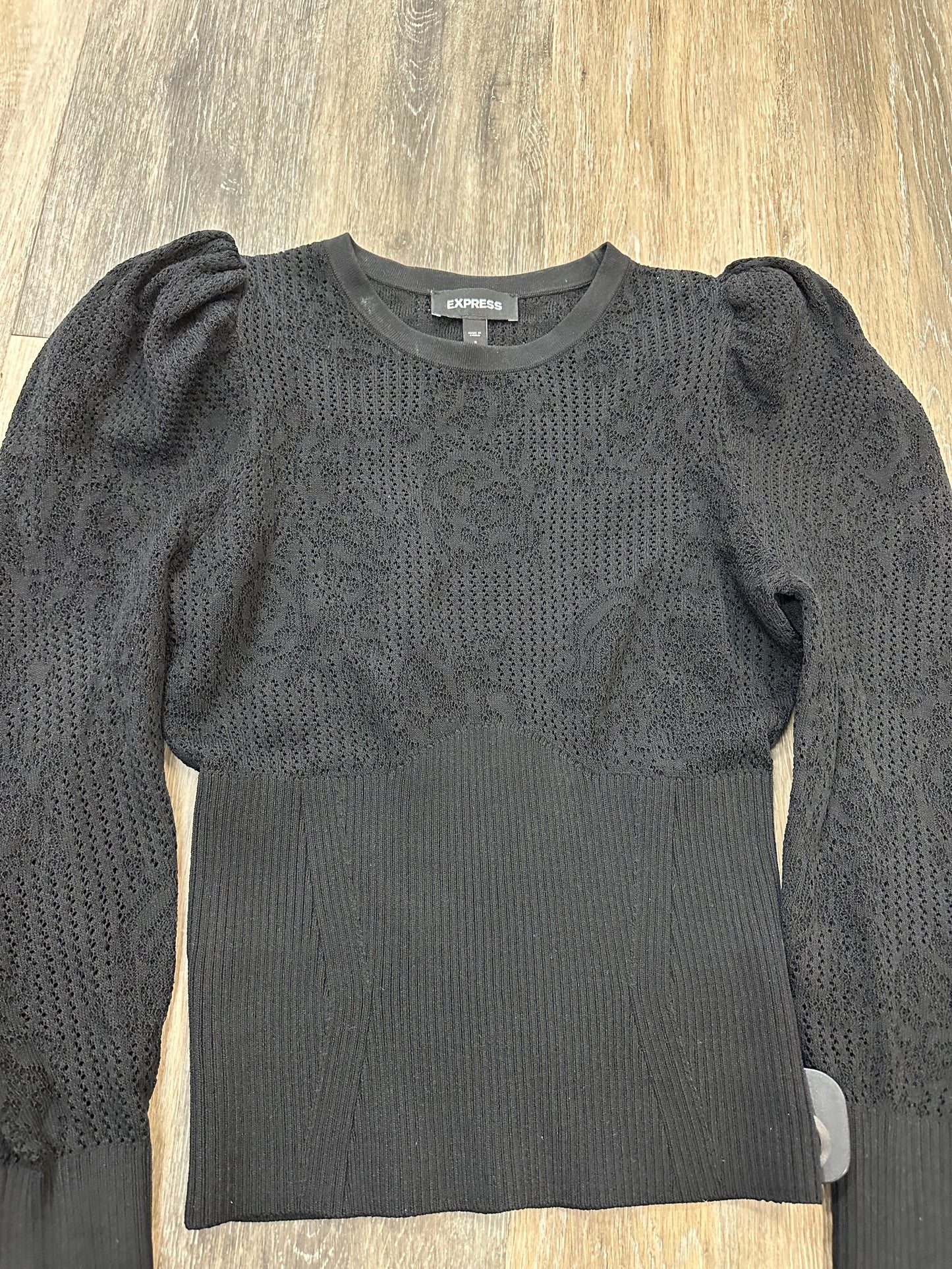 Sweater By Express In Black, Size: S