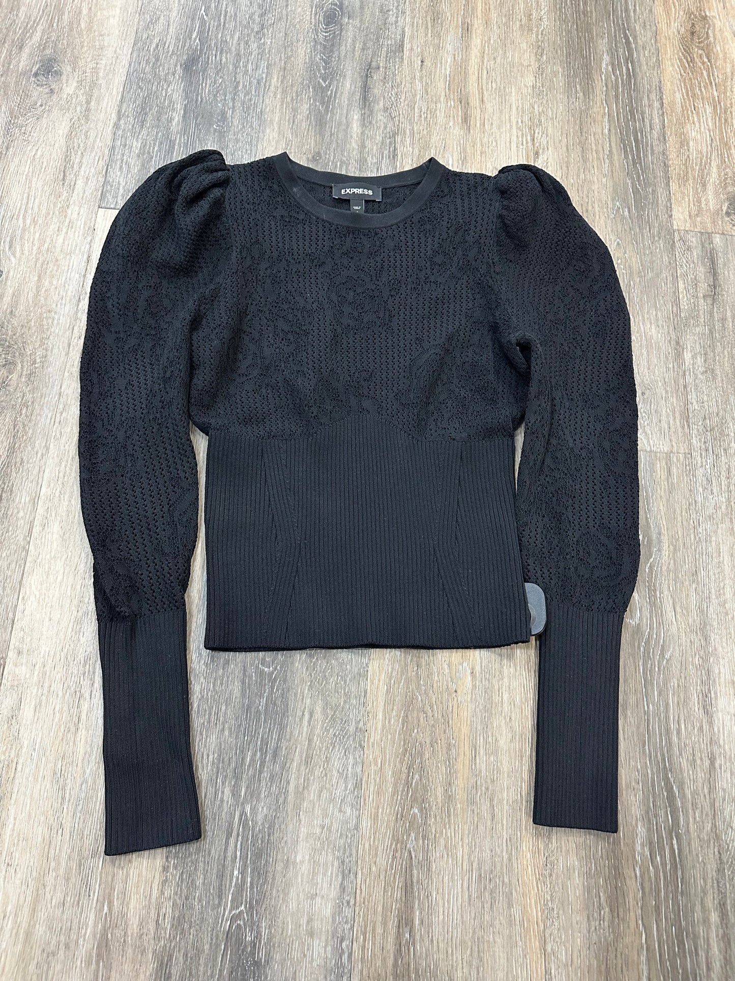 Sweater By Express In Black, Size: S