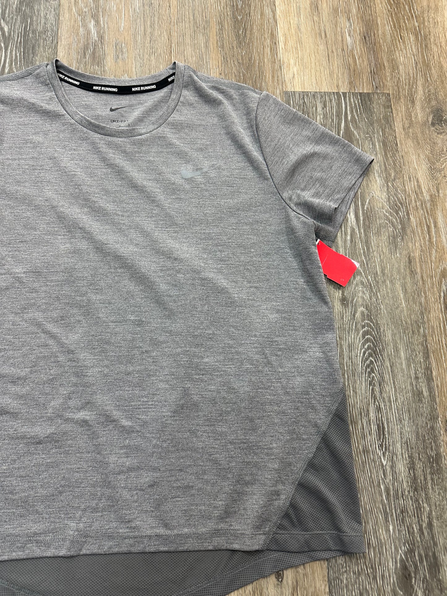 Grey Athletic Top Short Sleeve Nike, Size L