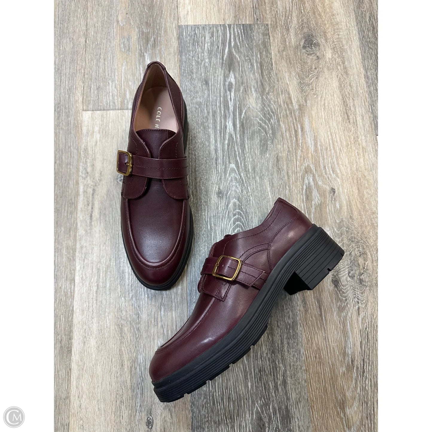Shoes Heels Block By Cole-haan In Maroon, Size: 9