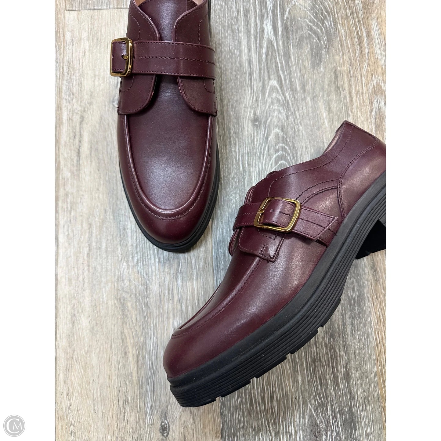 Shoes Heels Block By Cole-haan In Maroon, Size: 9