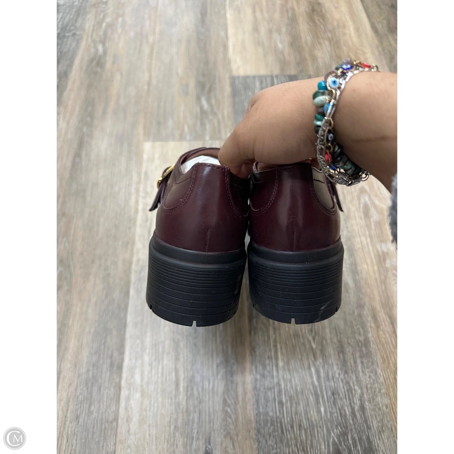 Shoes Heels Block By Cole-haan In Maroon, Size: 9