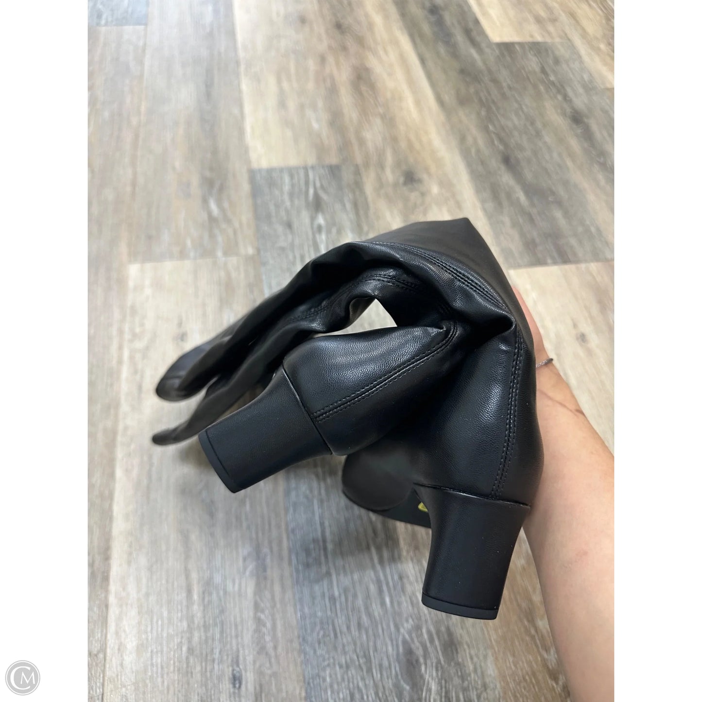 Boots Knee Heels By Banana Republic In Black, Size: 9