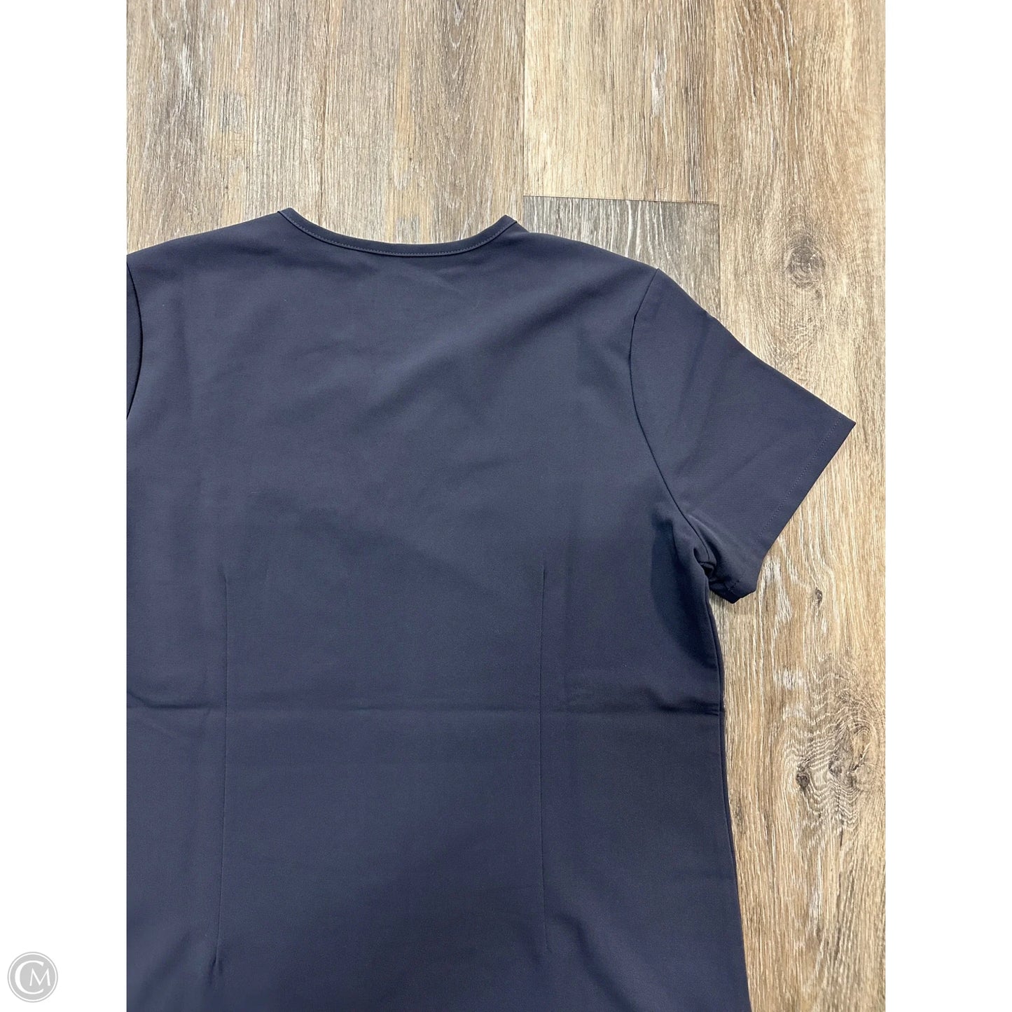 Athletic Top Short Sleeve By Figs In Grey, Size: S