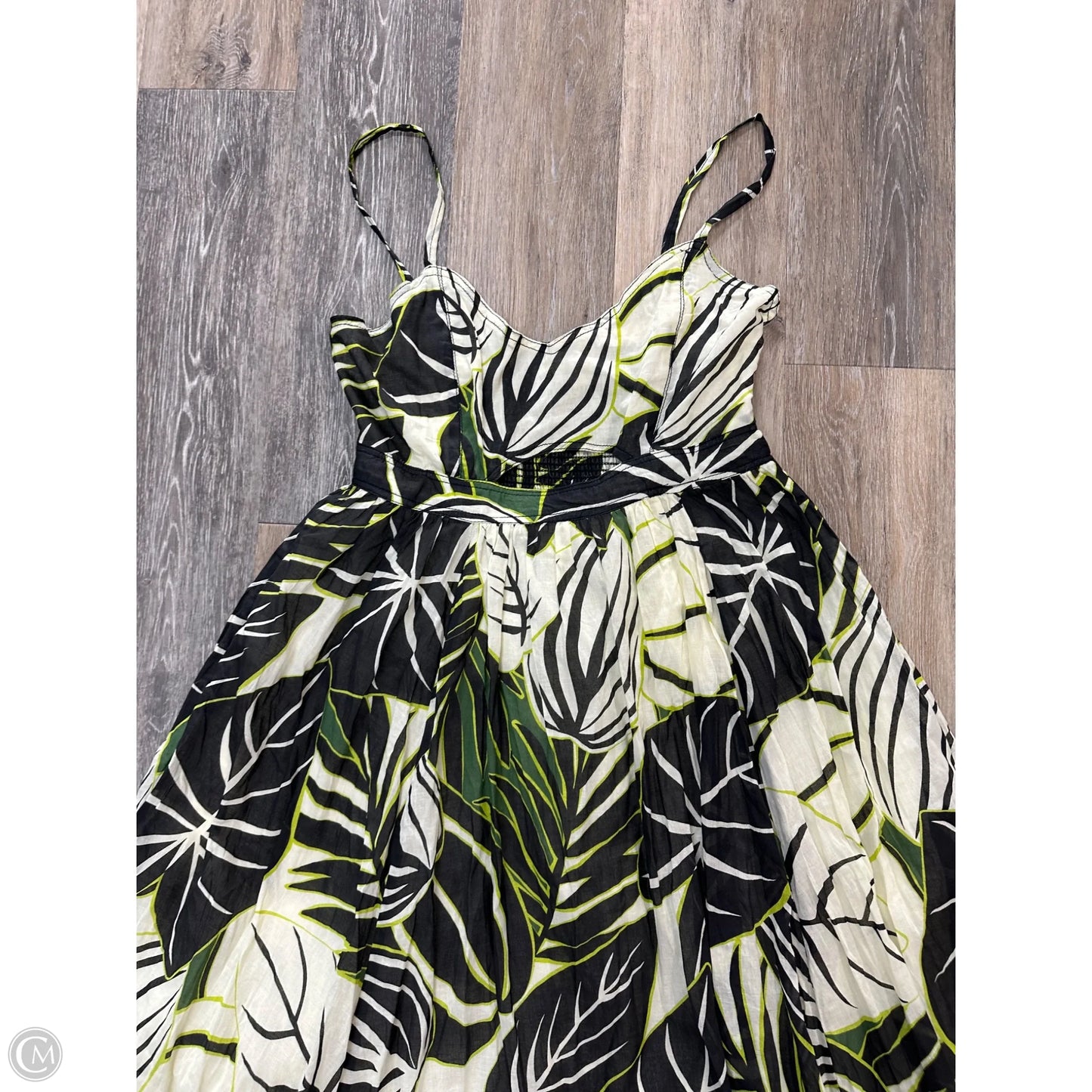 Dress Casual Maxi By Joie In Black & Green, Size: 12
