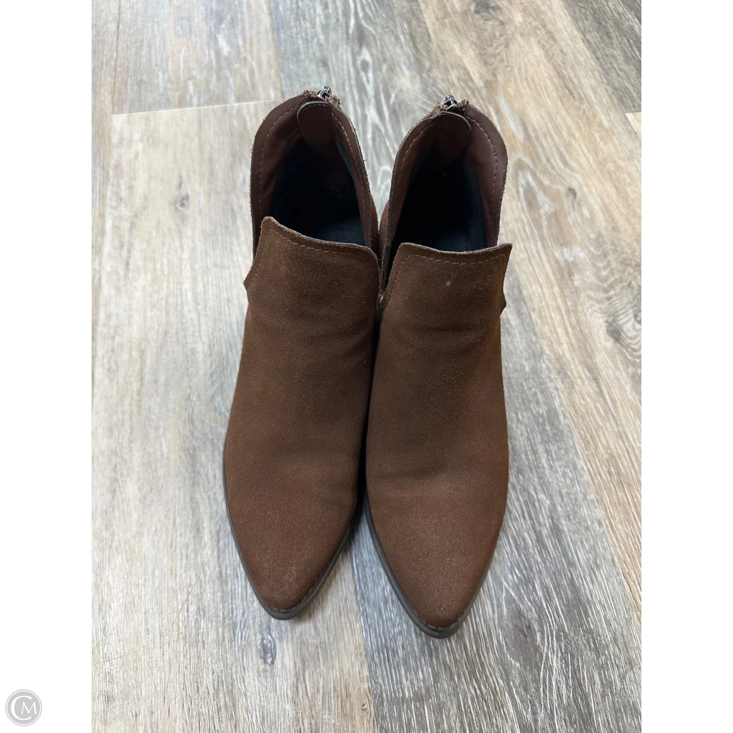 Boots Ankle Heels By Blondo In Brown, Size: 7.5