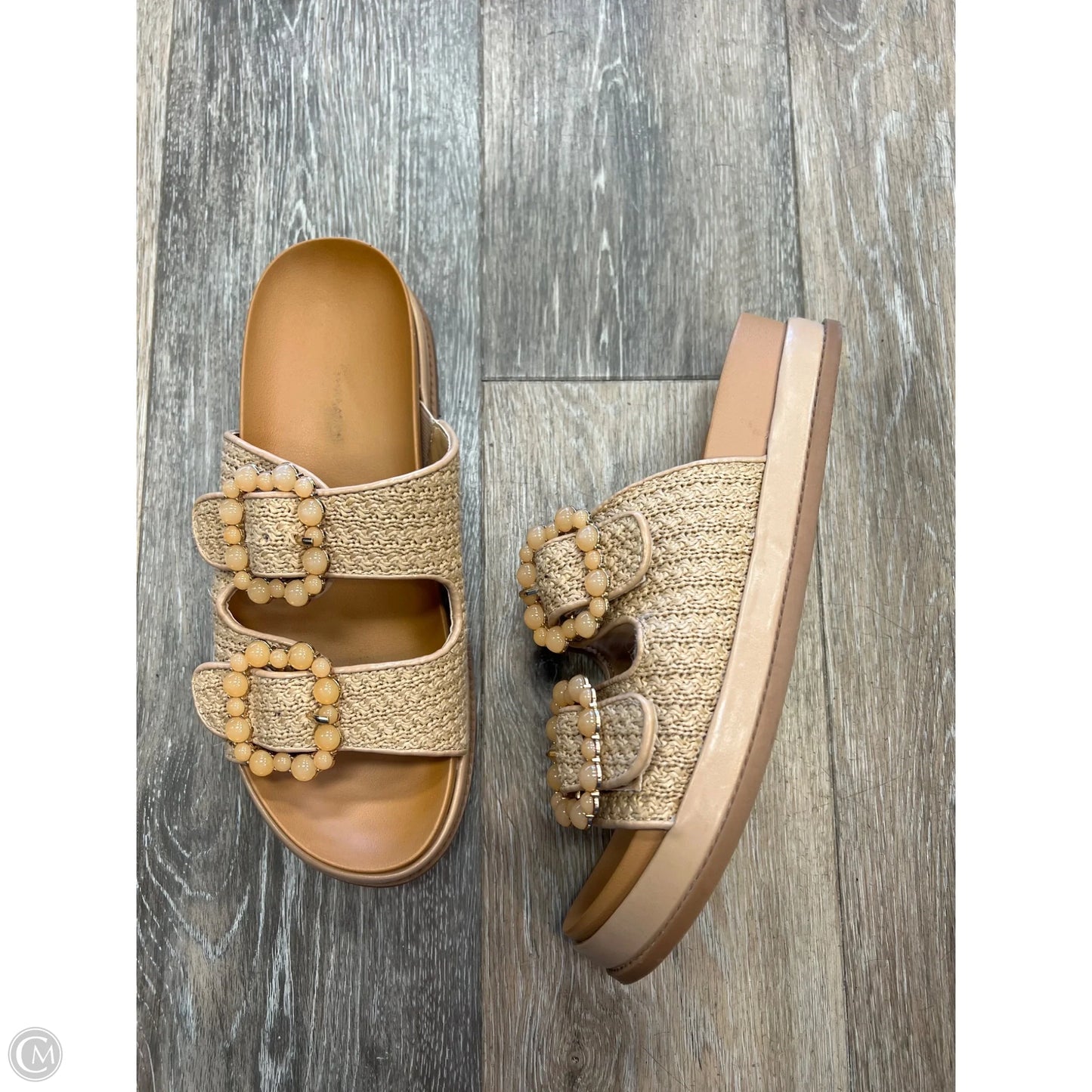 Sandals Flats By Bcbgeneration In Tan, Size: 8.5