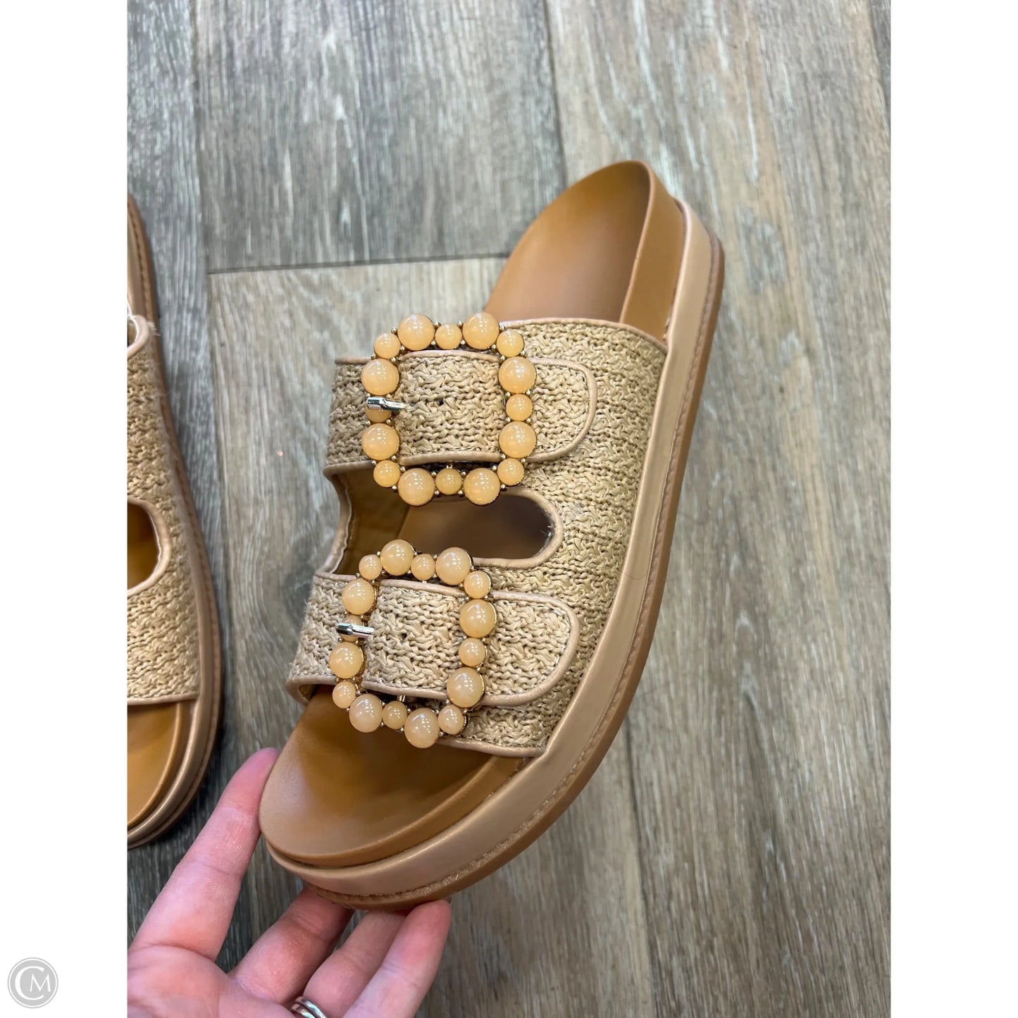 Sandals Flats By Bcbgeneration In Tan, Size: 8.5