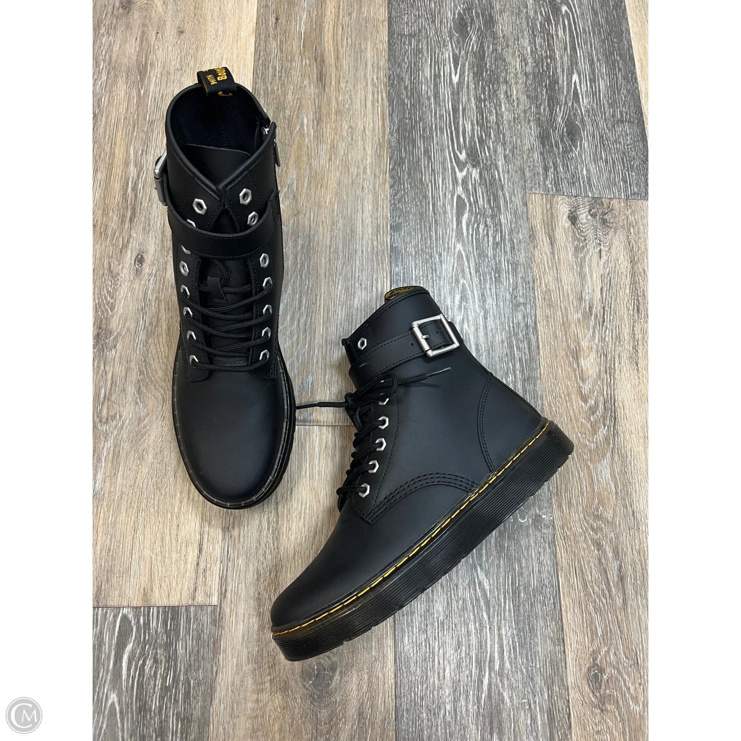 -Boots Ankle Heels By Dr Martens In Black, Size: 10