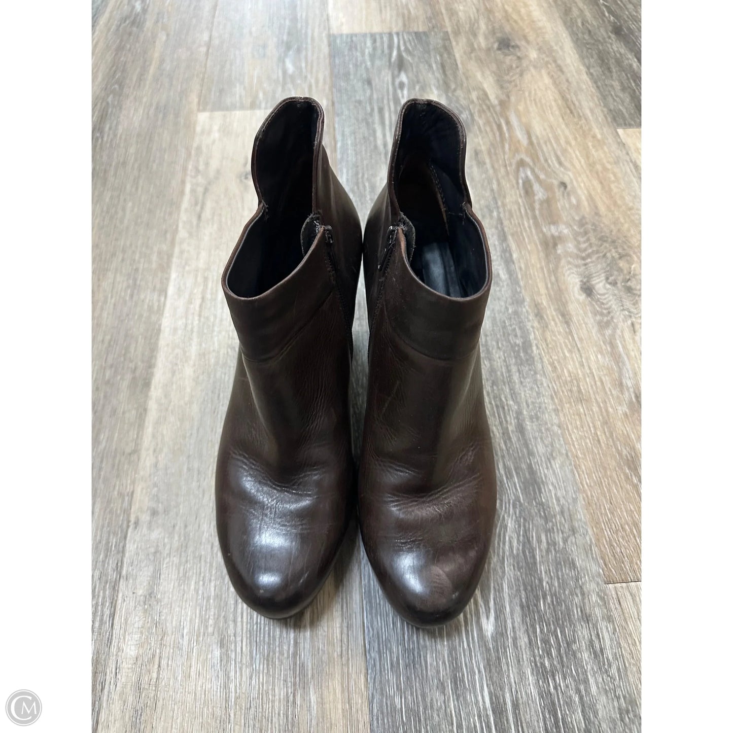 Boots Ankle Heels By Paul Green In Brown, Size: 8.5