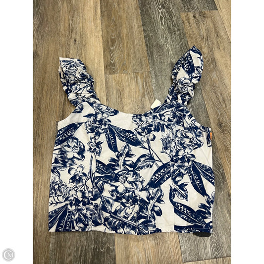 Tank Top By Abercrombie And Fitch In Blue & White, Size: L