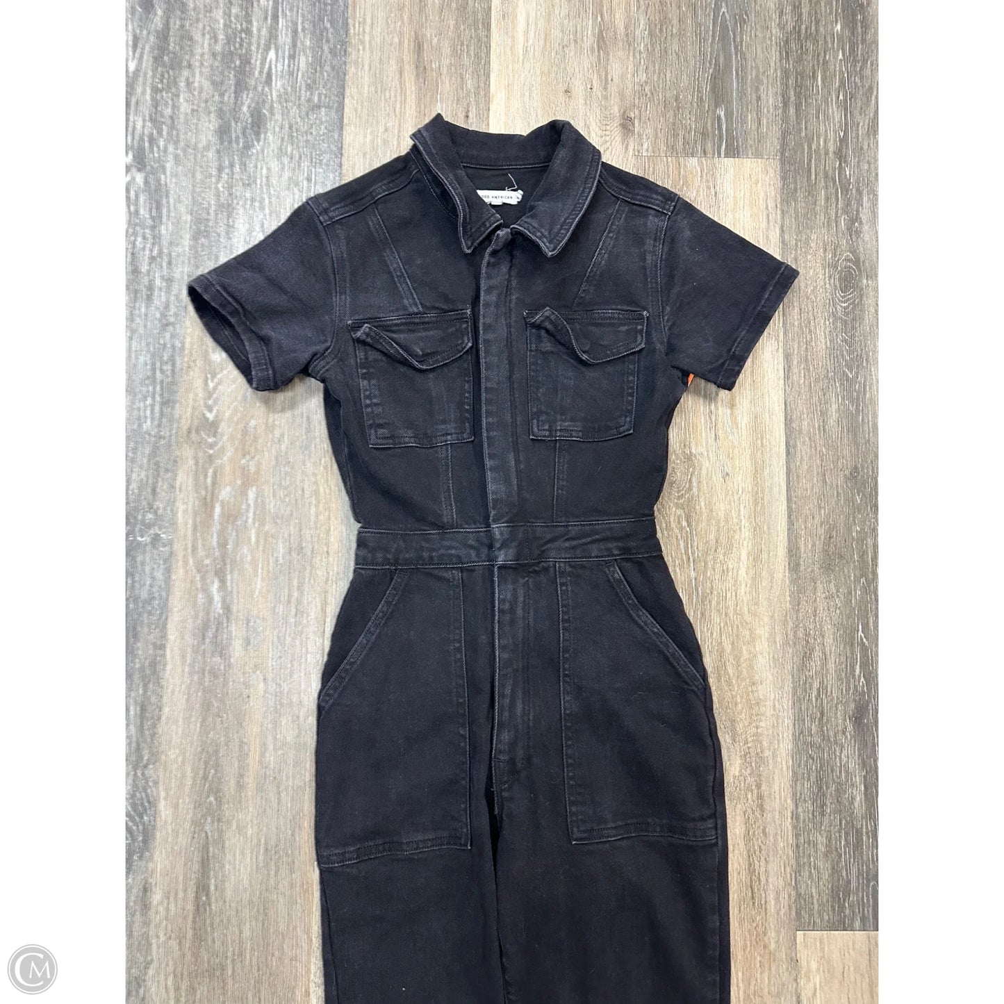 Jumpsuit By Good American In Black Denim, Size: S