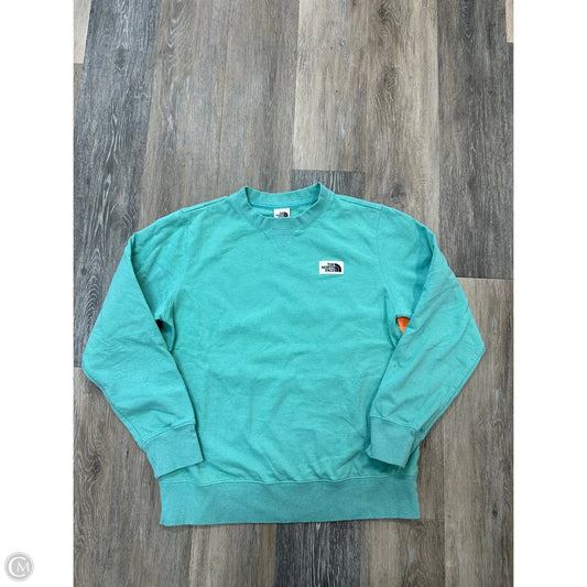 Athletic Sweatshirt Crewneck By The North Face In Green, Size: M