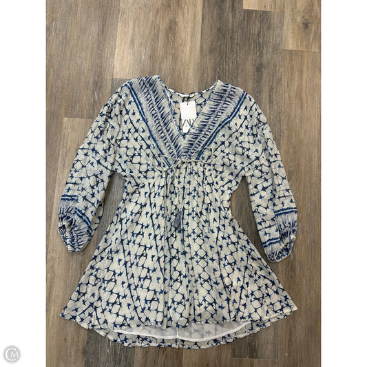 Dress Casual Midi By Zara In Blue, Size: M