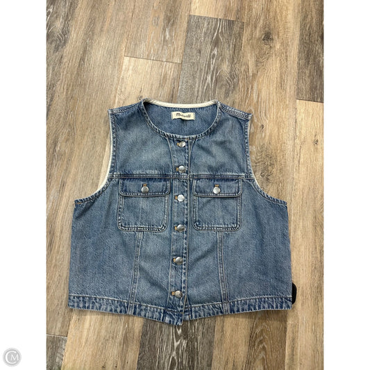 Vest Other By Madewell In Blue Denim, Size: L