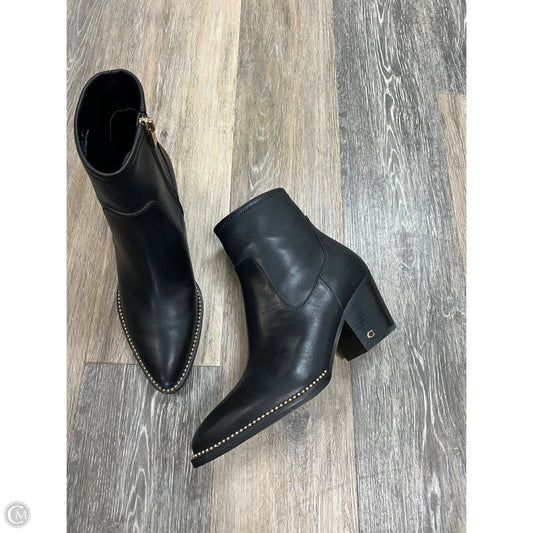 Boots Designer By Coach In Black, Size: 9.5