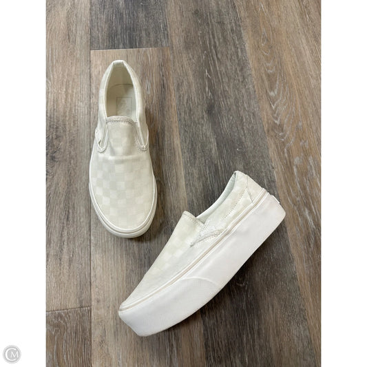 Shoes Heels Block By Vans In White, Size: 8