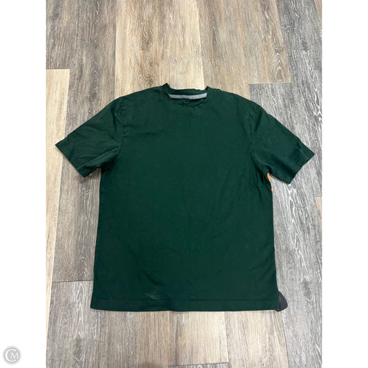 Athletic Top Short Sleeve By Lululemon In Green, Size: L