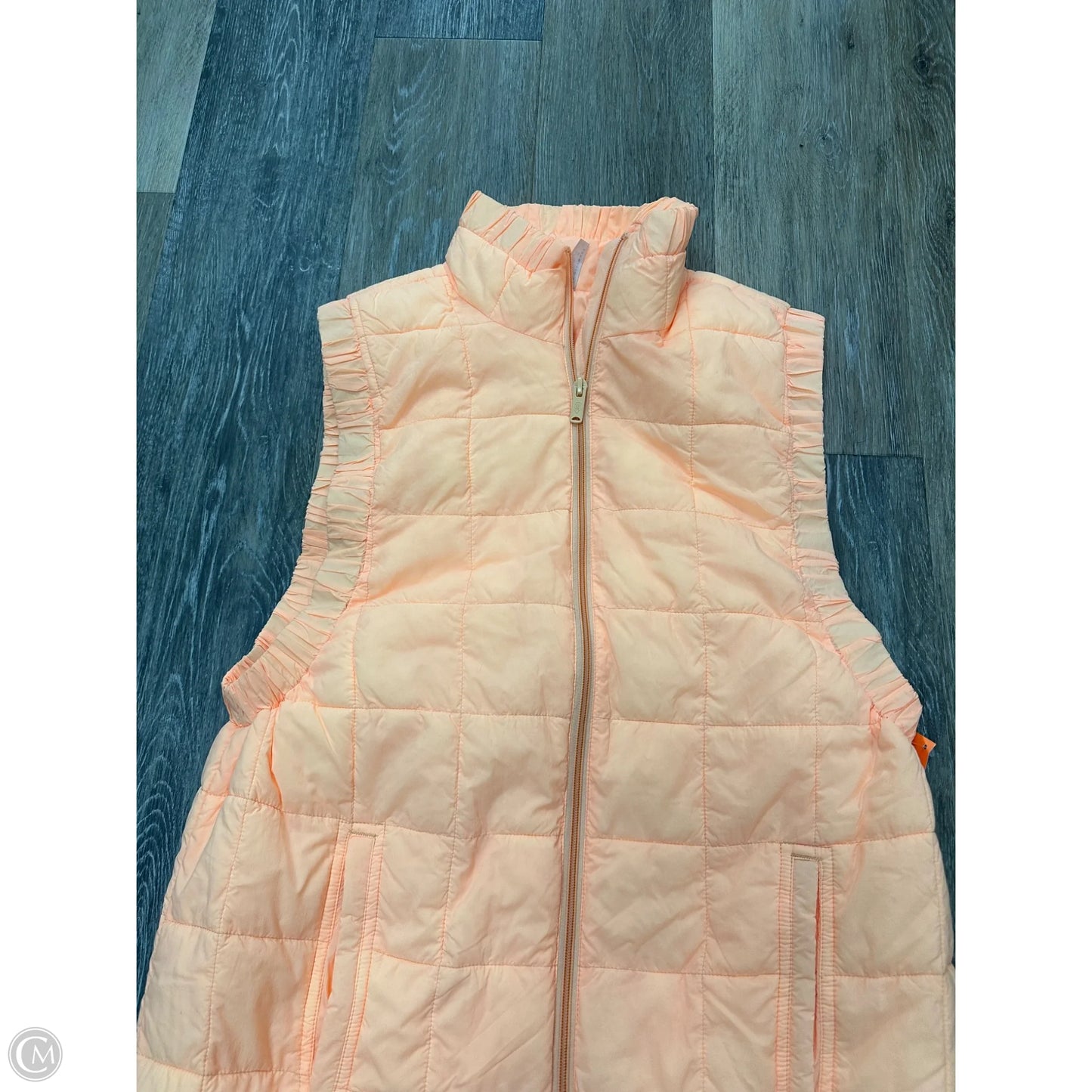 Vest Puffer & Quilted By Free People In Orange, Size: S