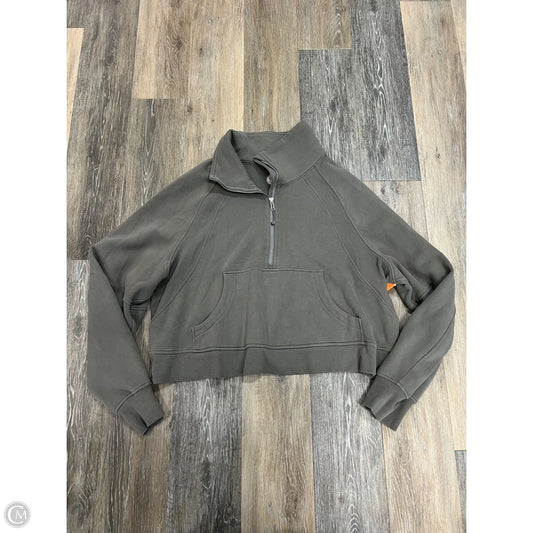 Athletic Sweatshirt Collar By Lululemon In Green, Size: Xl