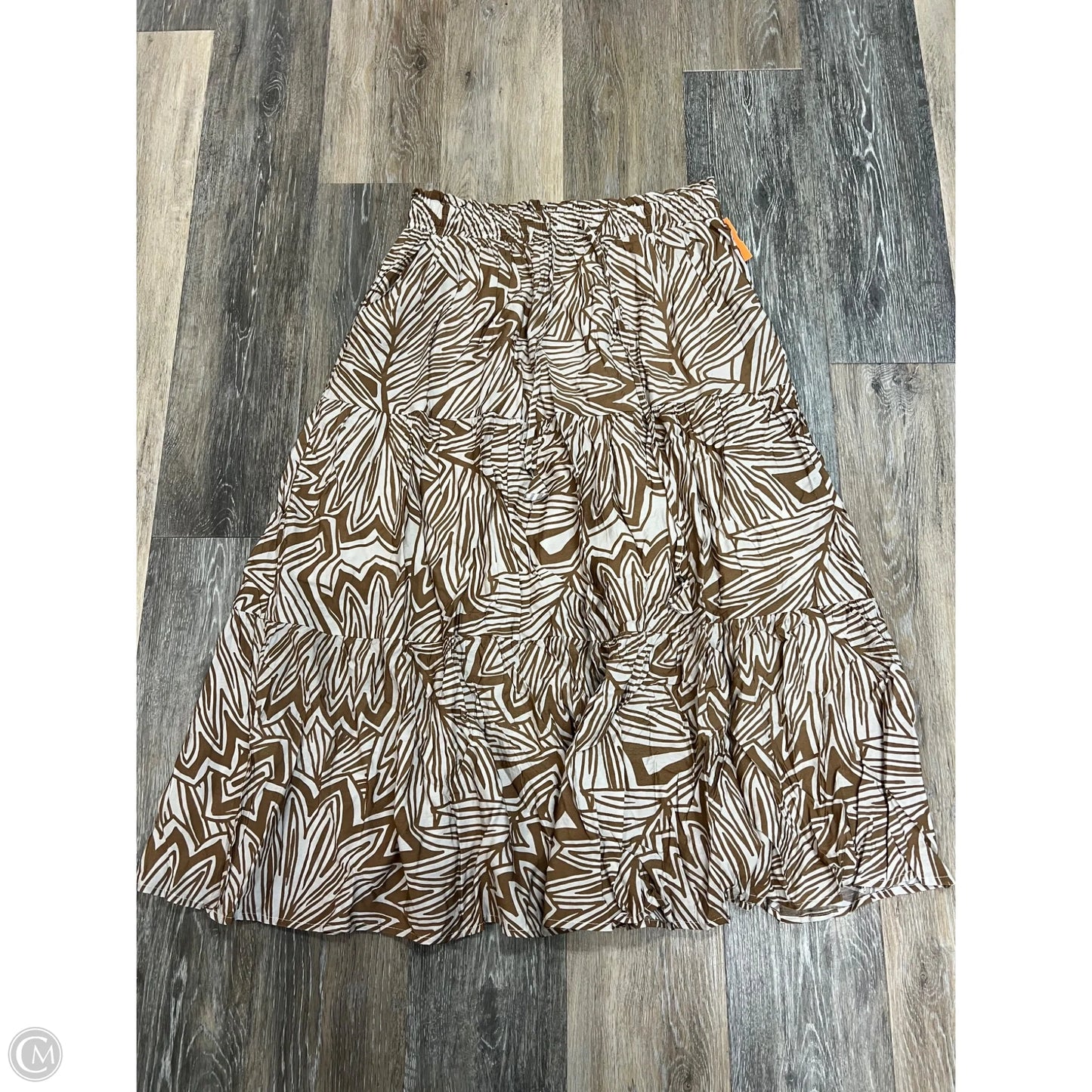 Skirt Midi By Vici In Tan, Size: Xl