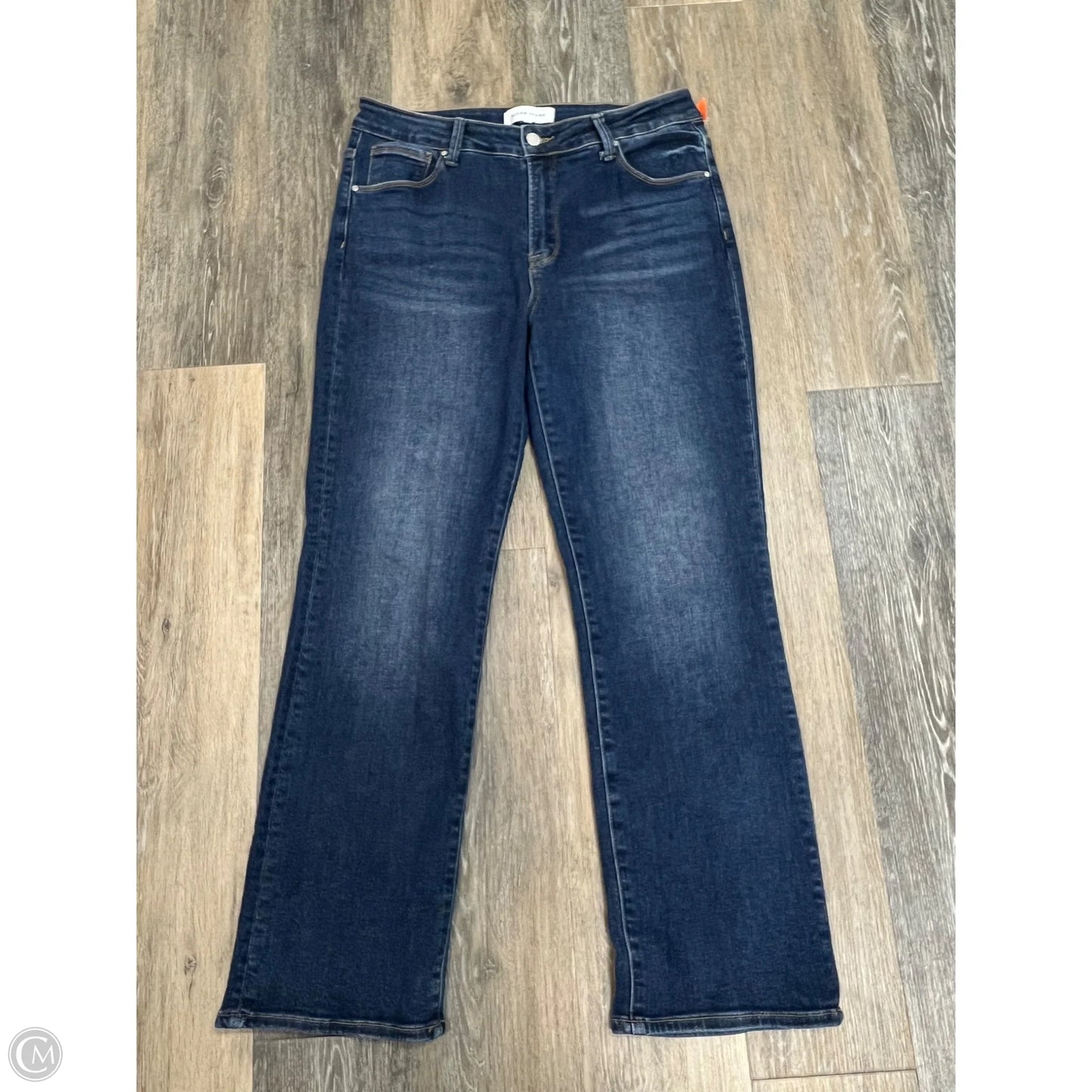 Jeans Straight By Risen In Blue Denim, Size: 12