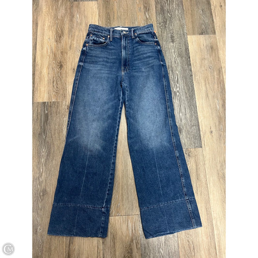 Jeans Straight By Mother In Blue Denim, Size: 1/25