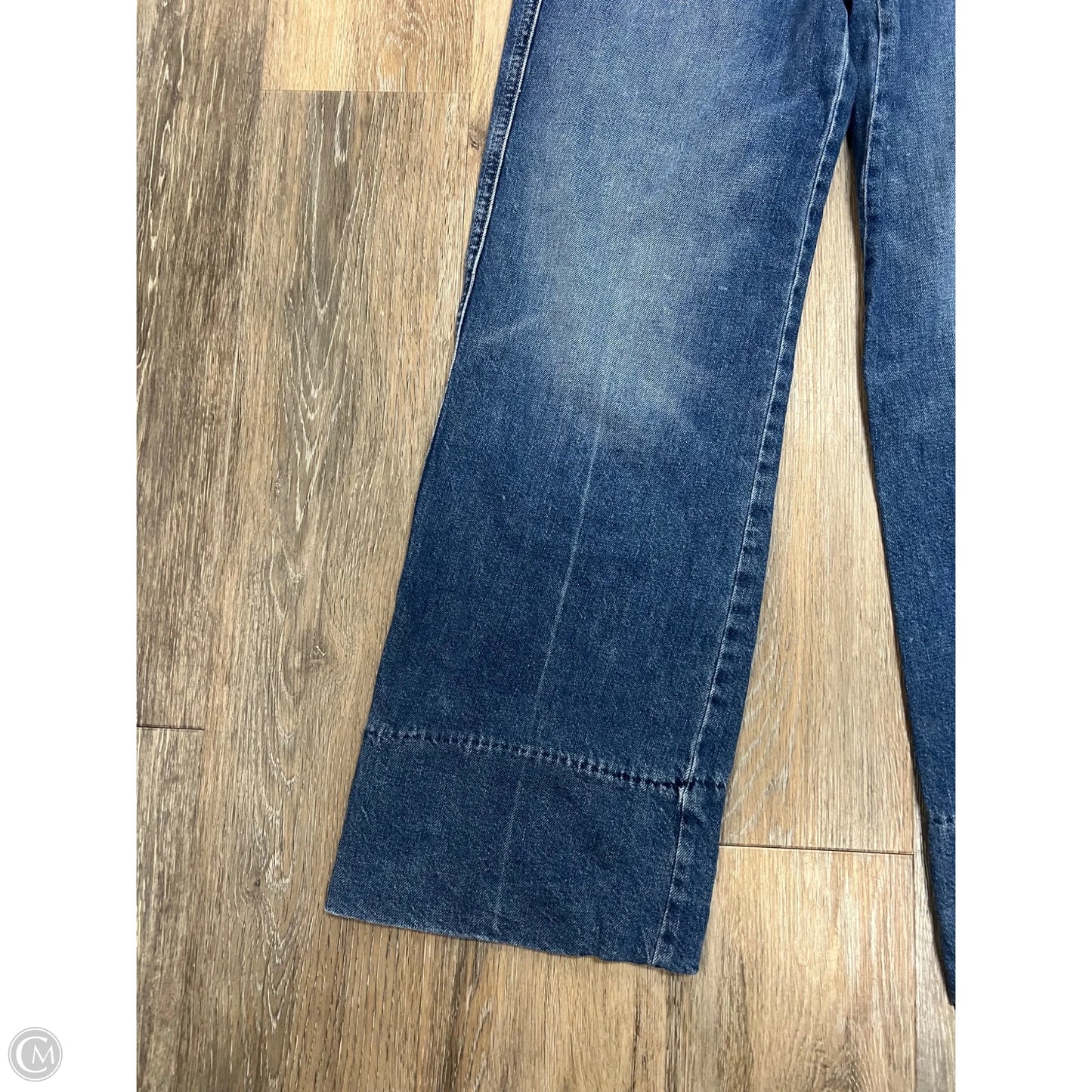 Jeans Straight By Mother In Blue Denim, Size: 1/25
