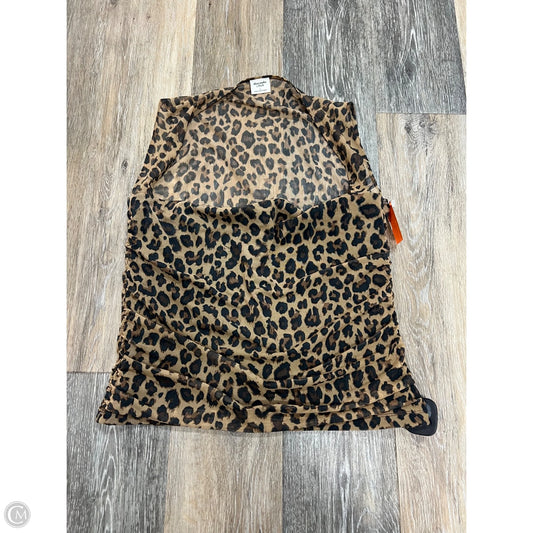 Tank Top By Abercrombie And Fitch In Animal Print, Size: L
