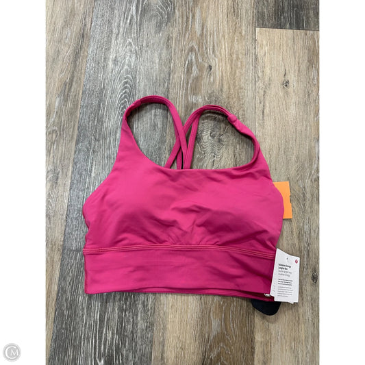 Athletic Bra By Lululemon In Pink, Size: 4