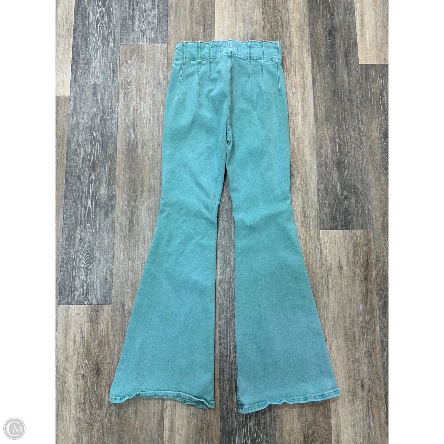 Jeans Flared By We The Free In Green Denim, Size: 4
