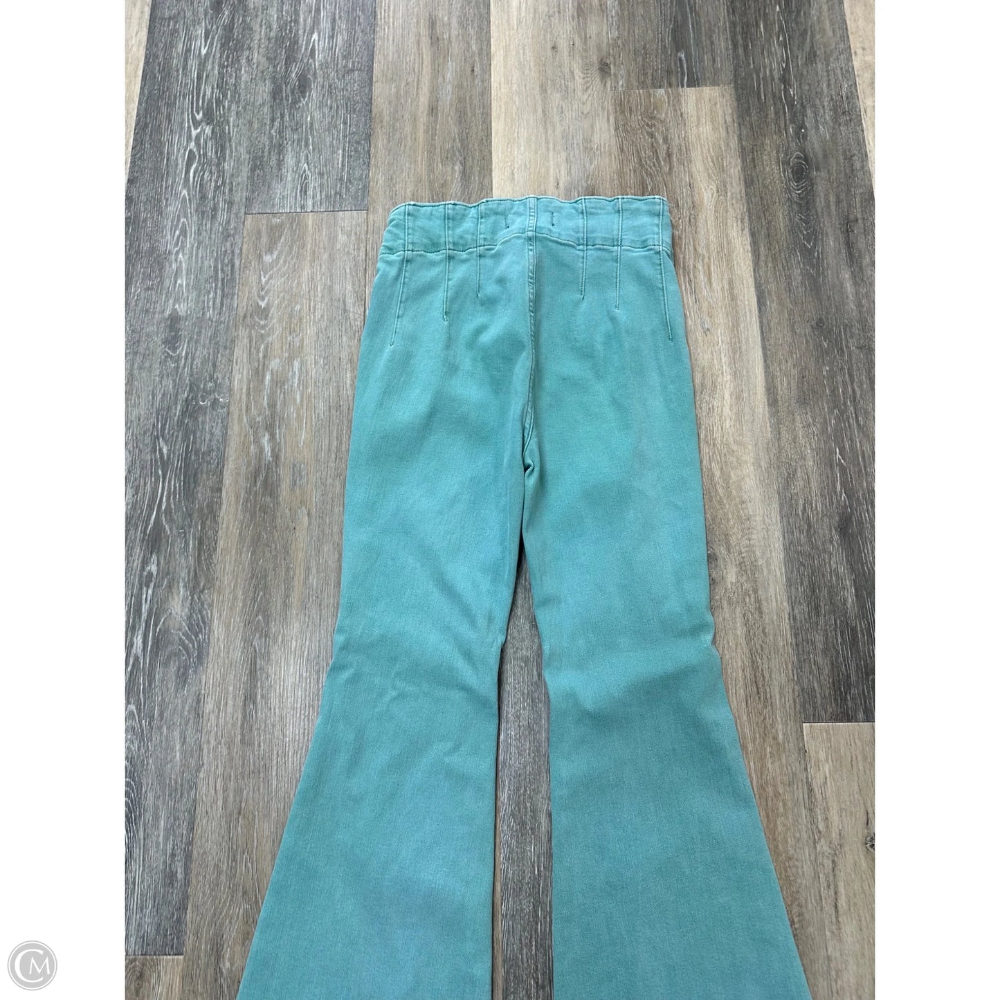 Jeans Flared By We The Free In Green Denim, Size: 4