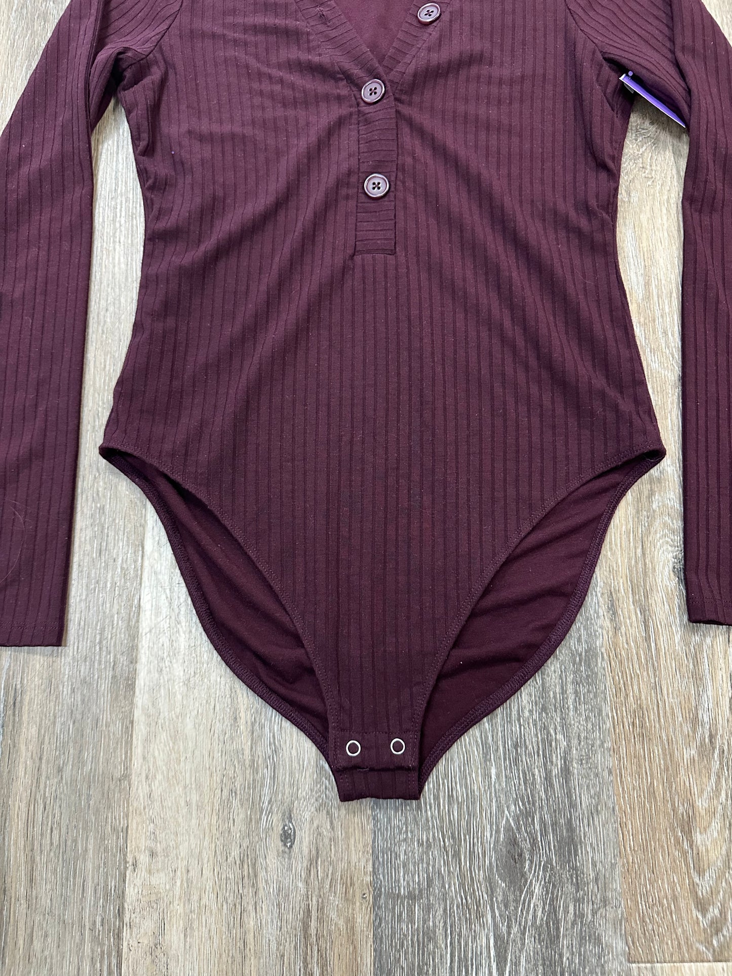 Bodysuit By Good American In Maroon, Size: M