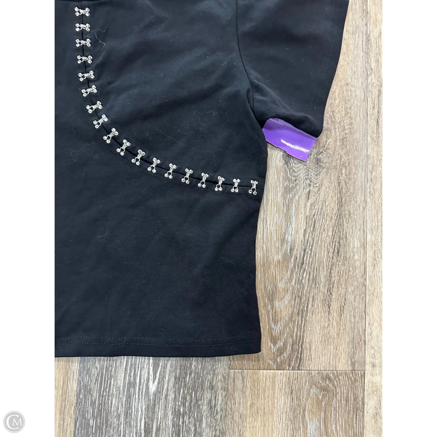 Top Short Sleeve By With Jean In Black, Size: L
