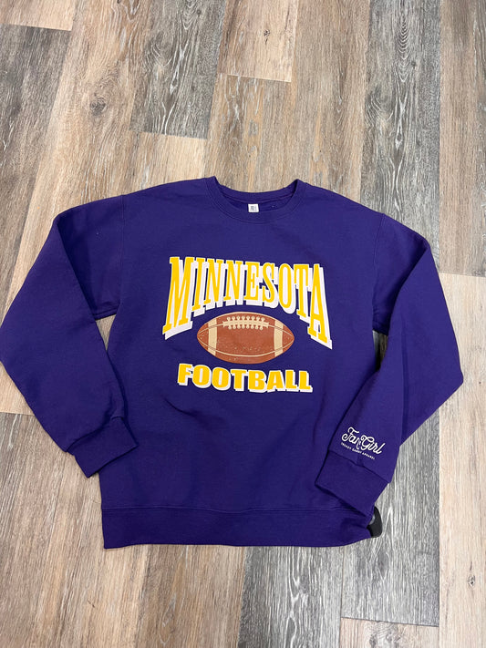 Athletic Sweatshirt Crewneck By Fangirl In Purple, Size: S