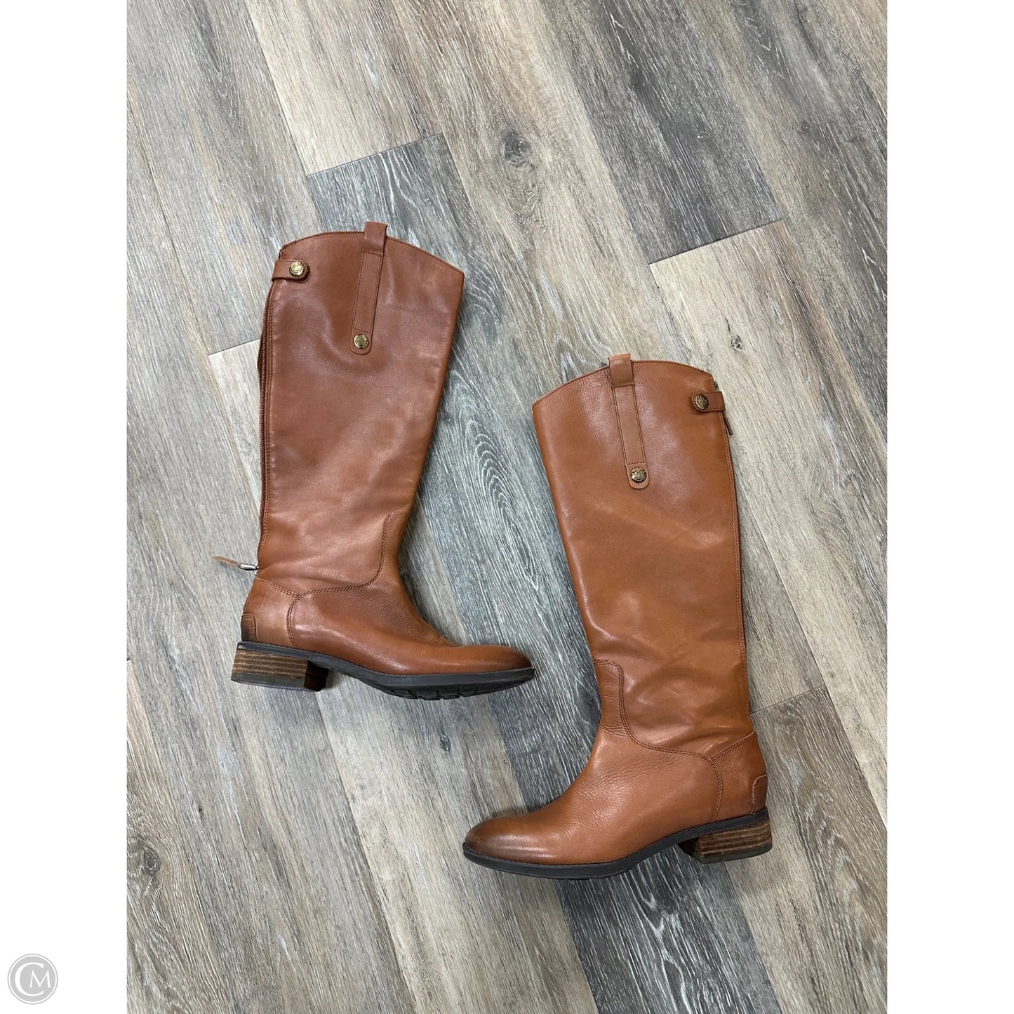 Boots Knee Heels By Sam Edelman In Brown, Size: 8