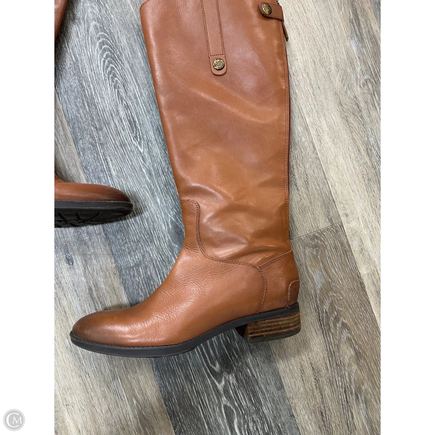 Boots Knee Heels By Sam Edelman In Brown, Size: 8