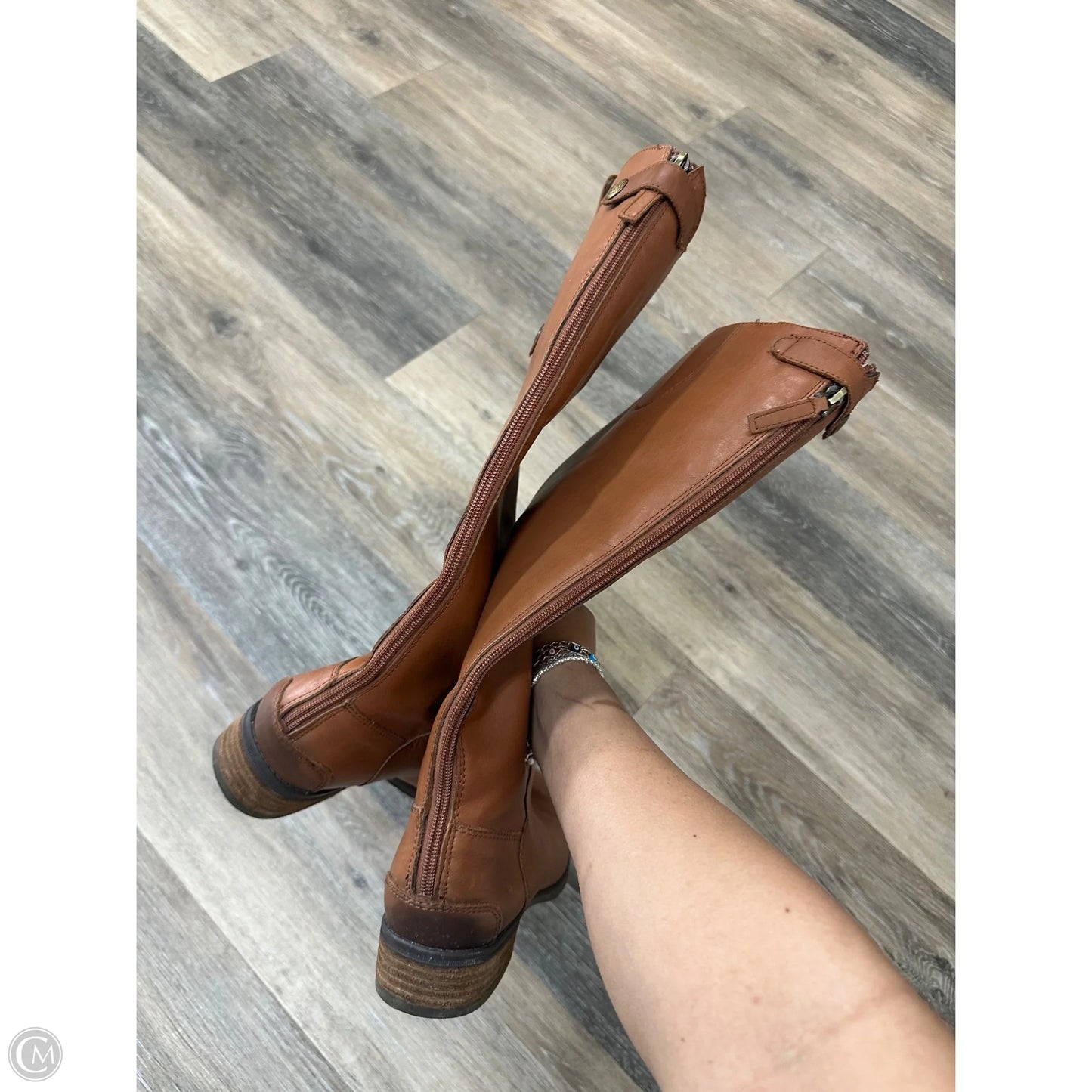 Boots Knee Heels By Sam Edelman In Brown, Size: 8