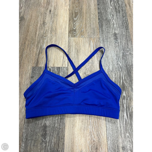 Athletic Bra By Alo In Blue, Size: L