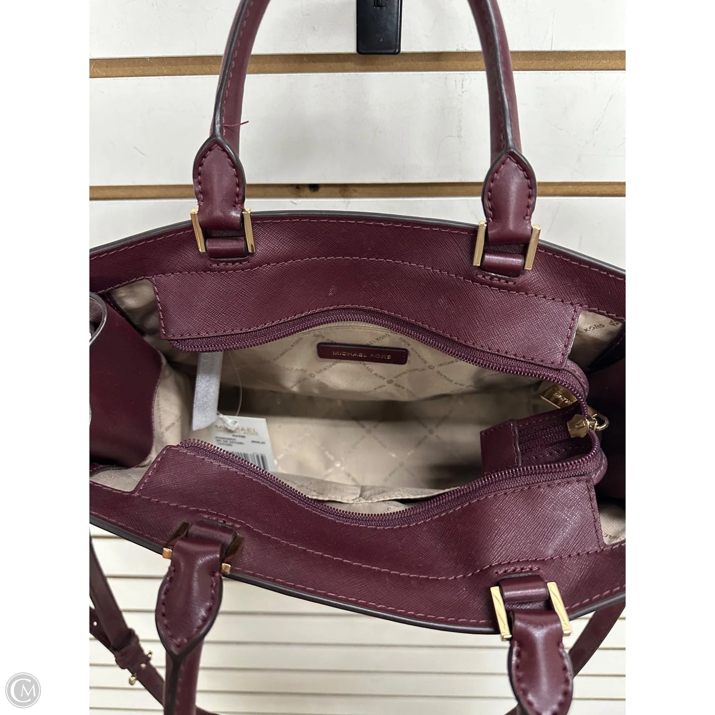 -Handbag Designer By Michael Kors, Size: Medium