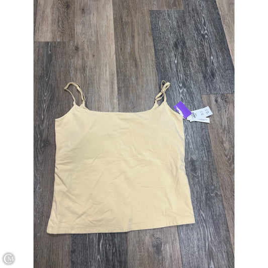 Tank Top By Abercrombie And Fitch In Yellow, Size: Xl