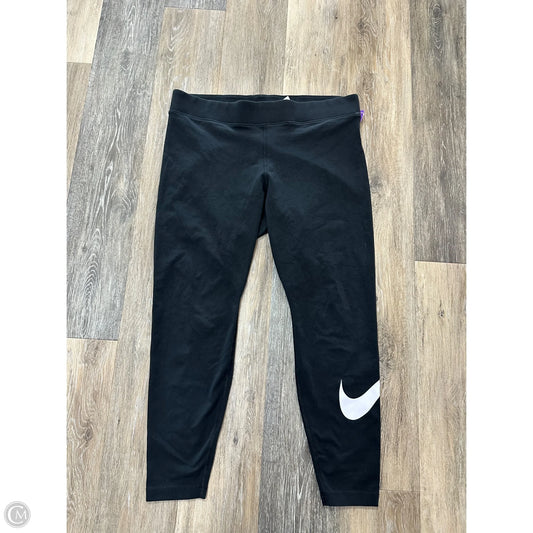 Athletic Leggings By Nike In Black, Size: 1x