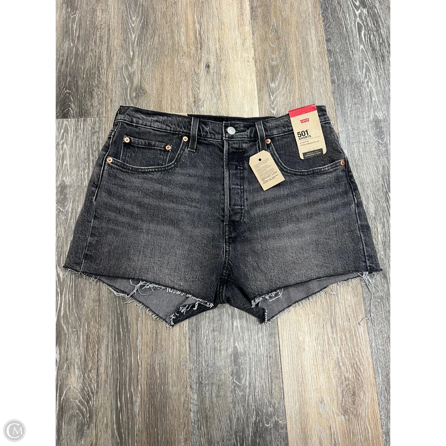 Shorts By Levis In Black Denim, Size: 10/30
