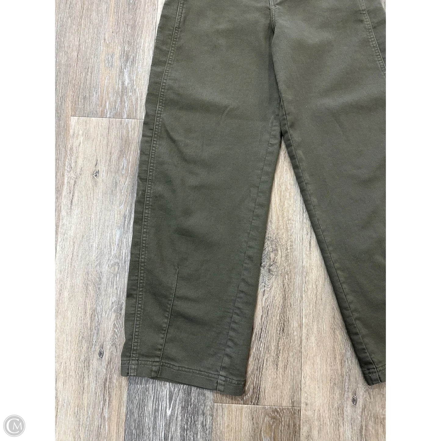 Jeans Straight By Evereve In Green Denim, Size: 0