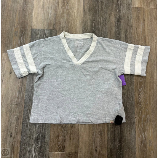 Top Short Sleeve By Faherty In Grey, Size: S
