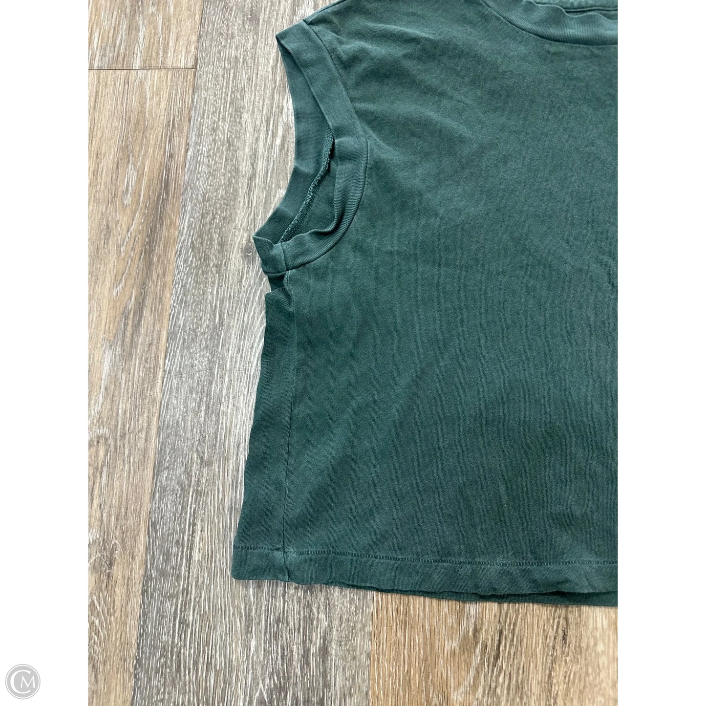 Top Short Sleeve By The Great. In Green, Size: Xs